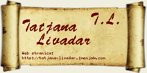 Tatjana Livadar vizit kartica
